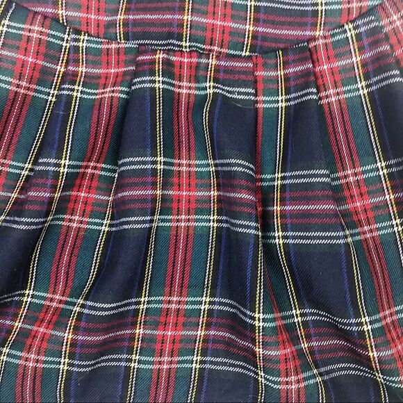 Glamorous Plaid Tartan Red & Green Mini Skirt S - Picture 2 of 6
